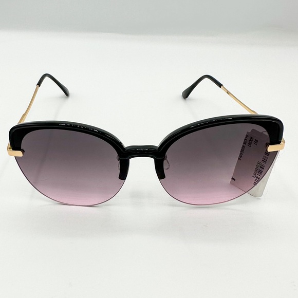 Nanette Lepore Black Purple Ombre Oversized Sunglasses - Picture 2 of 7